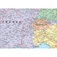 Järnvägskarta Europa Collins